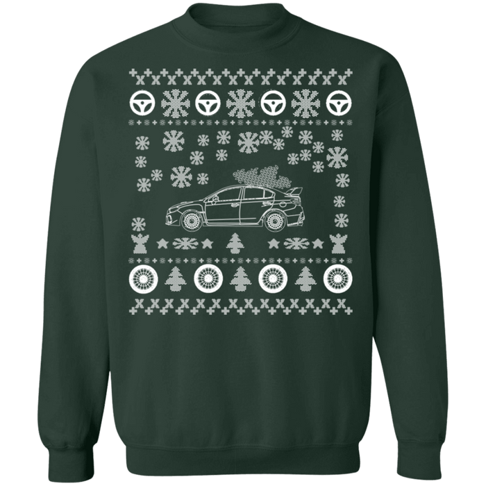 Japanese Car WRX STI V2 Ugly Christmas Sweater