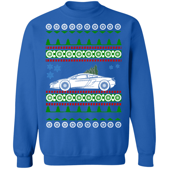 Exotic car Mclaren 650s Ugly Christmas sweater