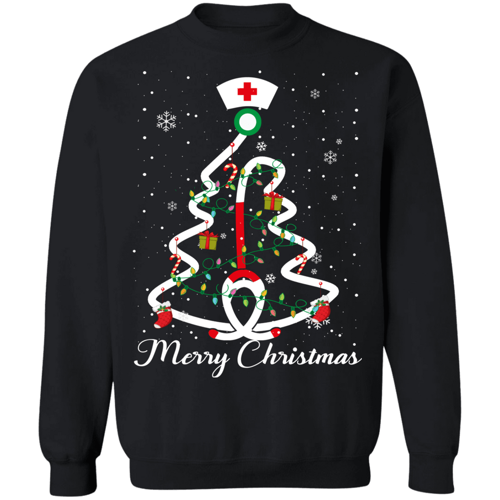 Nurse Christmas Tree Ugly Holiday Sweater sweatshirt