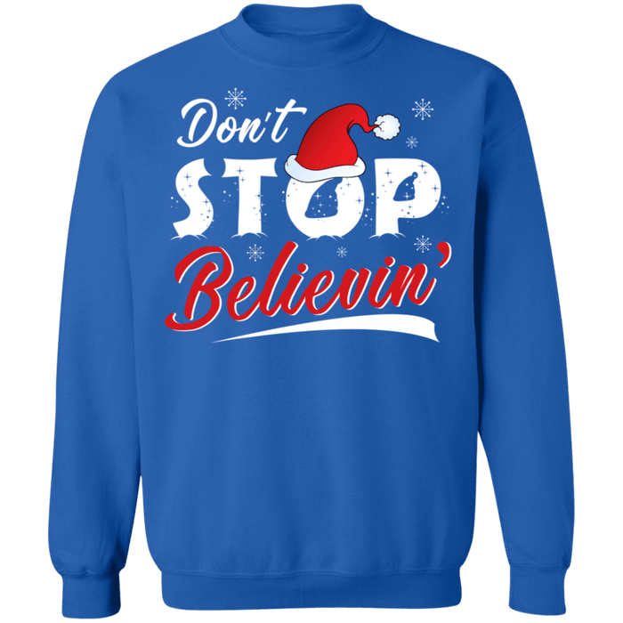 Don't Stop Believing Santa Ugly Christmas Sweater sweatshirt