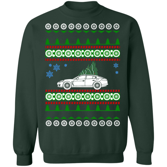 German Sedan like  First Generation Panamera Porsche Ugly Christmas Sweater sweatshirt