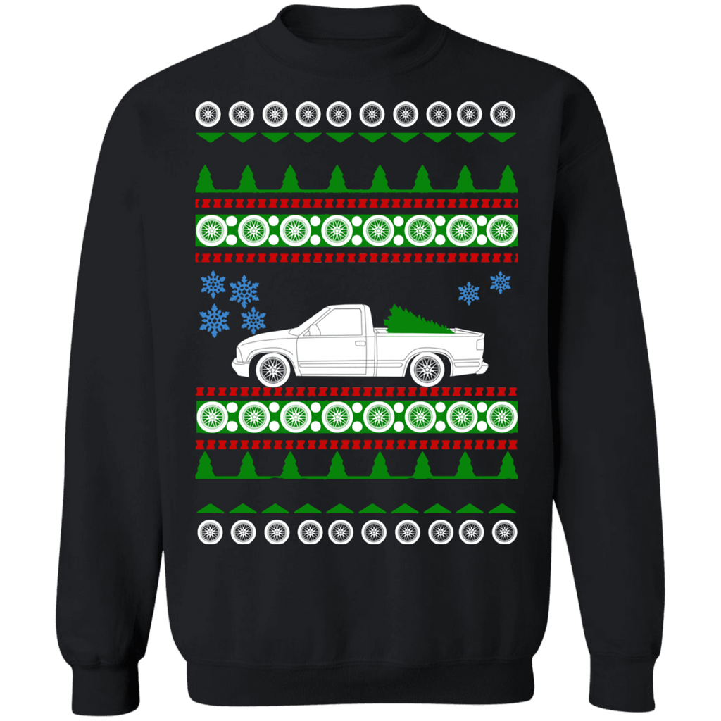 Pick Up Ugly Christmas Sweater Chevy S10 2002 sweatshirt