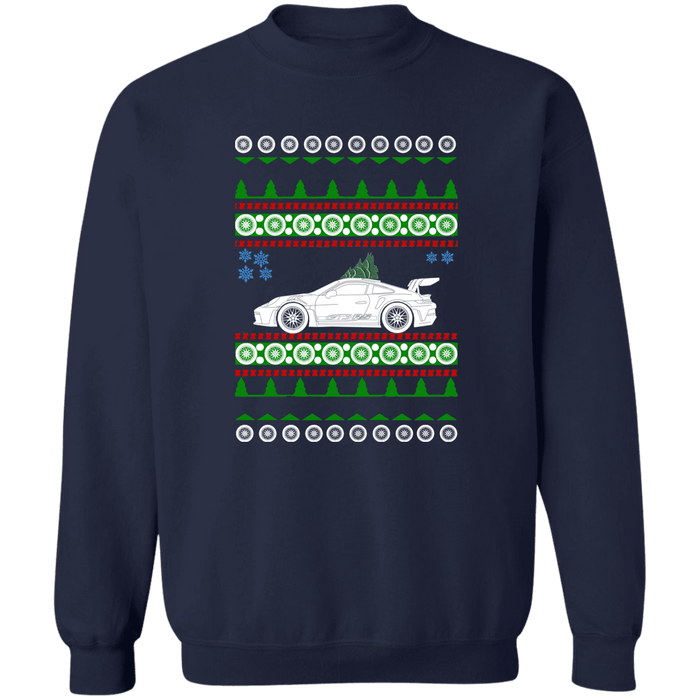 German Car similar to a 992 GT3 RS Ugly Christmas Sweater Sweatshirt