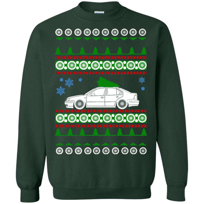 german car  Jetta mk4 lowered ugly christmas sweater sweatshirt