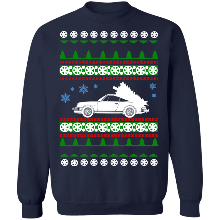 German Sports Car 911 Turbo 964 Ugly Christmas Sweater Sweatshirt sweatshirt