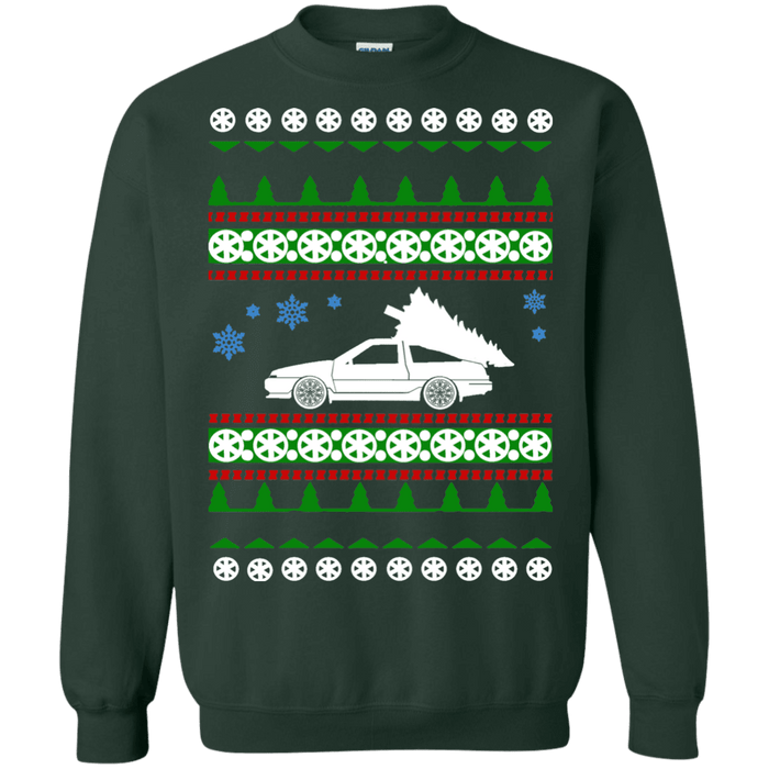 toyota ae86 hachiroku ugly christmas sweater sweatshirt