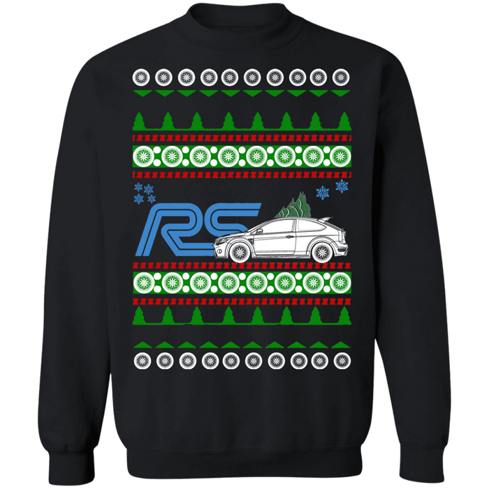 2nd version with RS logo Ford Focus RS ugly christmas sweater