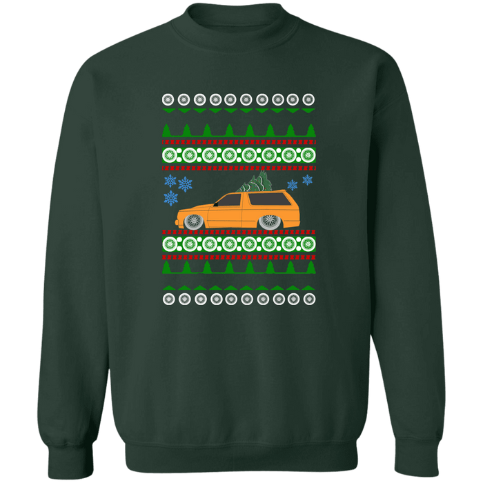 S10 Blazer Lowrider Orange Ugly Christmas Sweater Sweatshirt