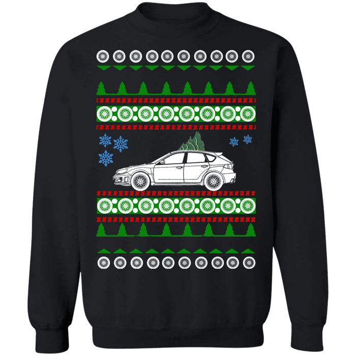 Japanese Car WRX STI Hatchback V2 Ugly christmas sweater