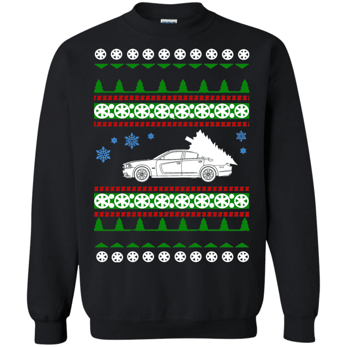 american car or truck like a  Charger SRT Hellcat Ugly Christmas Sweater sweatshirt