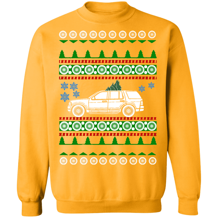 Ford Explorer 3rd gen ugly christmas sweater