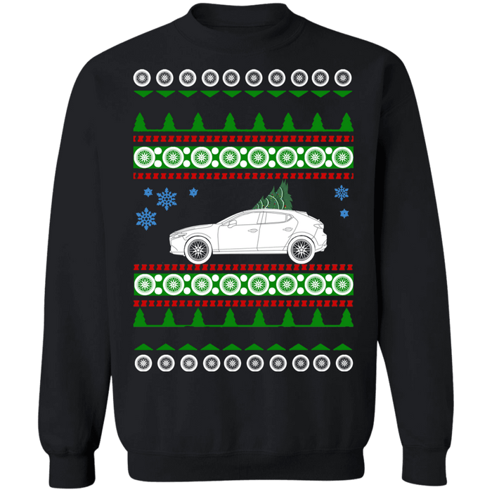 Mazda 2020 3 Hatchback ugly Christmas Sweater sweatshirt