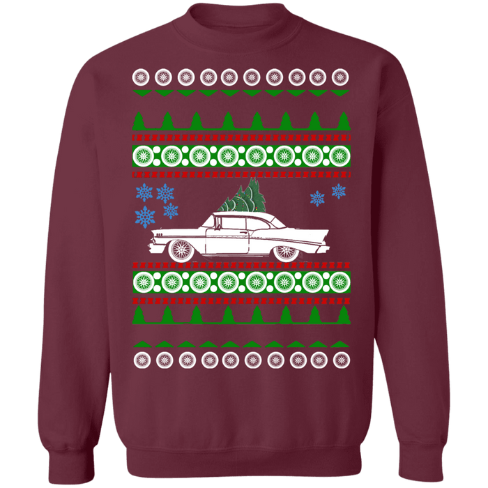 Chevy Bel Air 1956 Ugly Christmas Sweater