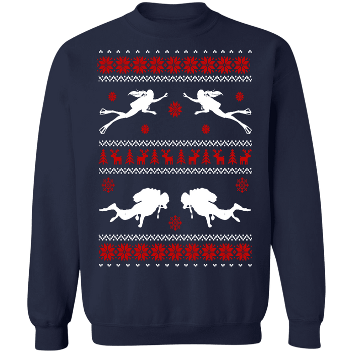 Scuba Diver Ugly christmas sweater diving