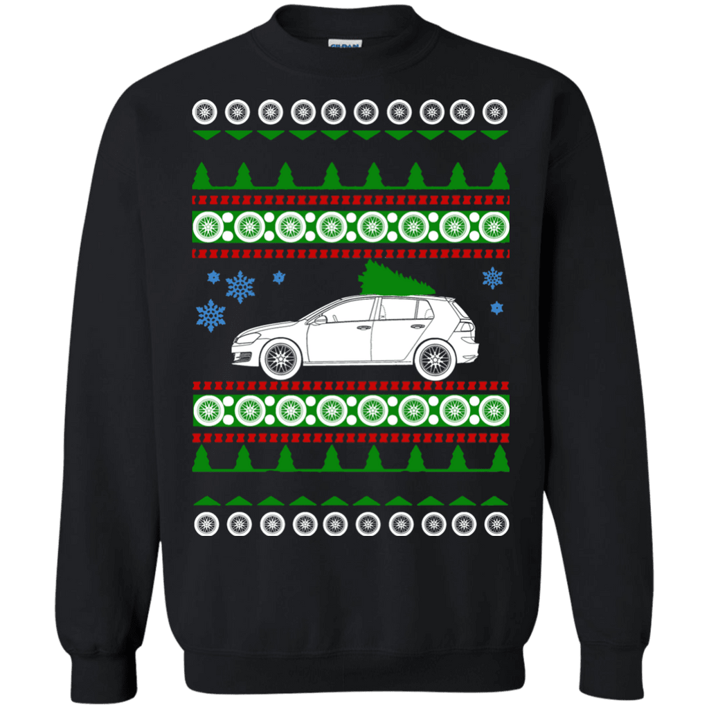 german car like  mk7 Golf GTI 4 Door Ugly Christmas Sweater sweatshirt