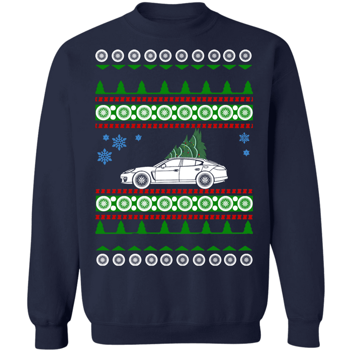 German Sedan like  First Generation Panamera Porsche Ugly Christmas Sweater sweatshirt