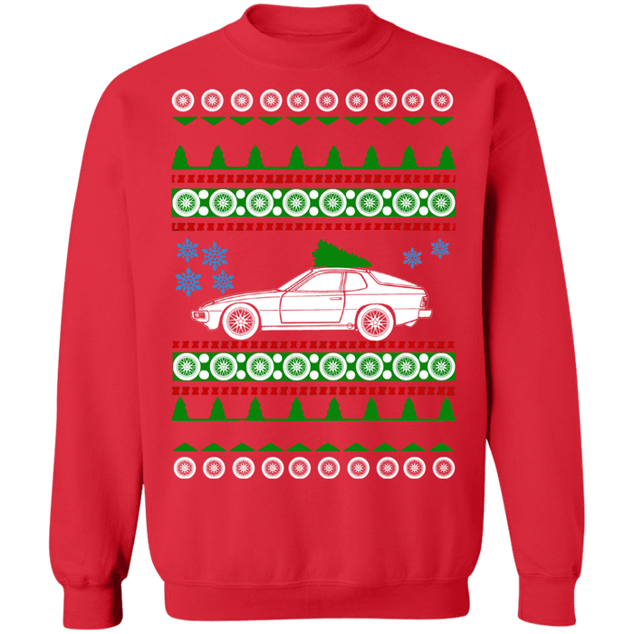 German Car 924 Porsche style ugly christmas sweater sweatshirt