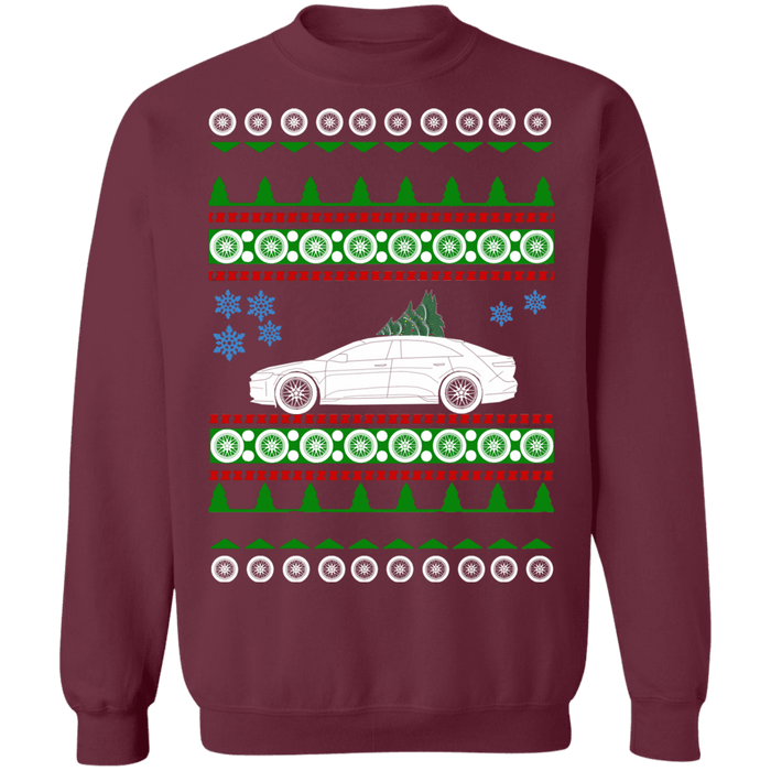 Electric Car like a Lucid Air Ugly Christmas Sweater Sweatshirt