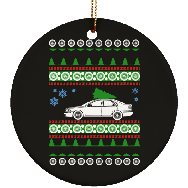 Volvo S40 Ugly Christmas Sweater Ornament