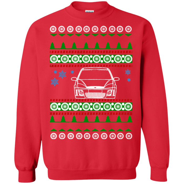 Ford Focus mk1 front outline ugly christmas sweater sweatshirt