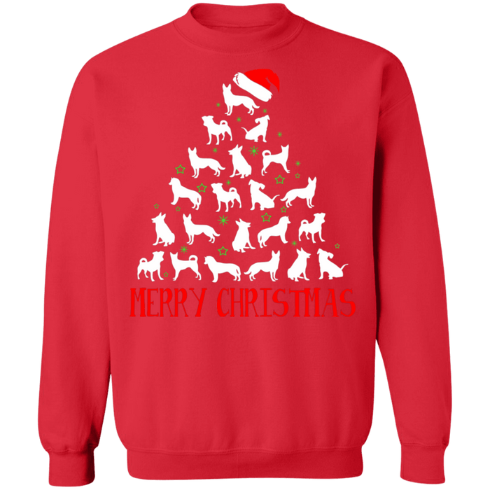 Dog christmas tree funny ugly christmas sweater sweatshirt