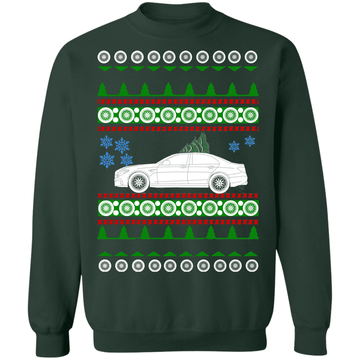 German Car like Mercedes AMG E63 Sedan Ugly Christmas Sweater Sweatshirt 2019