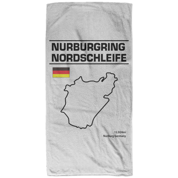 Beach Towel Nurburgring Nordschleife Track Outline