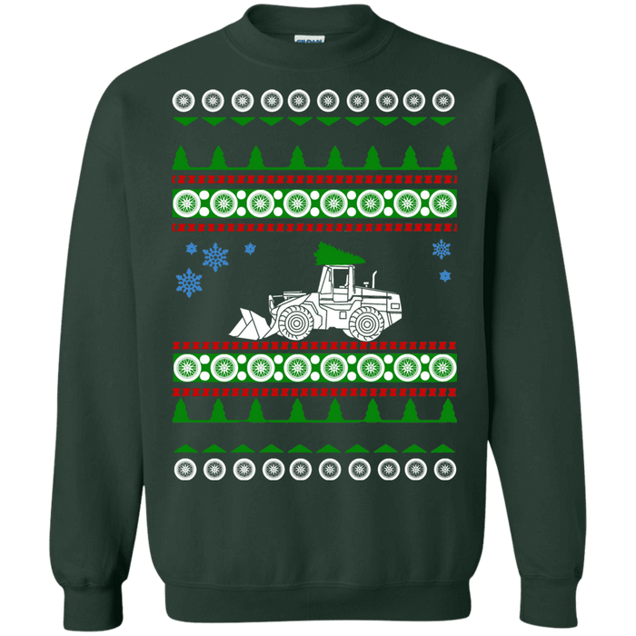 Payloader Pay Loader Excavator Ugly Christmas Sweater Heavy Equipment sweatshirt