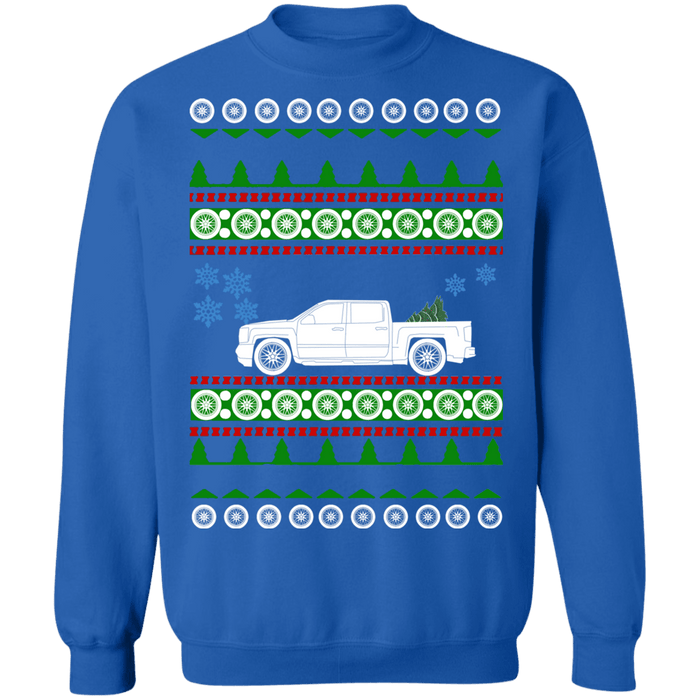 Truck like a 2016 Chevy Crewcab Short bed Ugly Christmas Sweater Sweatshirt