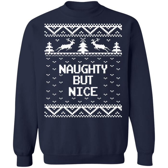 Naughty But Nice Adult Ugly Christmas Sweater sweatshirt