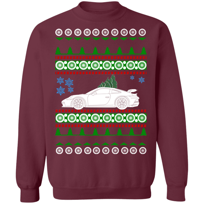 German Car 992 GT3 Ugly Christmas Sweater Sweatshirt