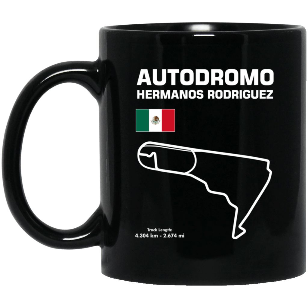 Track Outline Autodromo Hermanos Rodriguez Coffee Mug