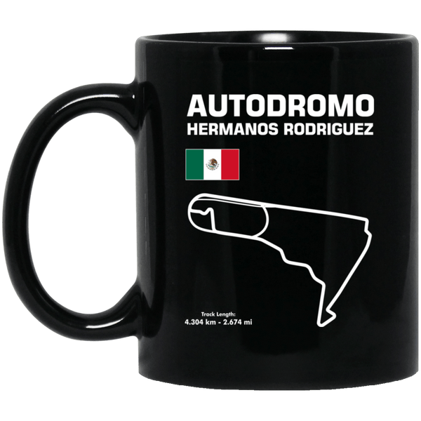 Track Outline Autodromo Hermanos Rodriguez Coffee Mug