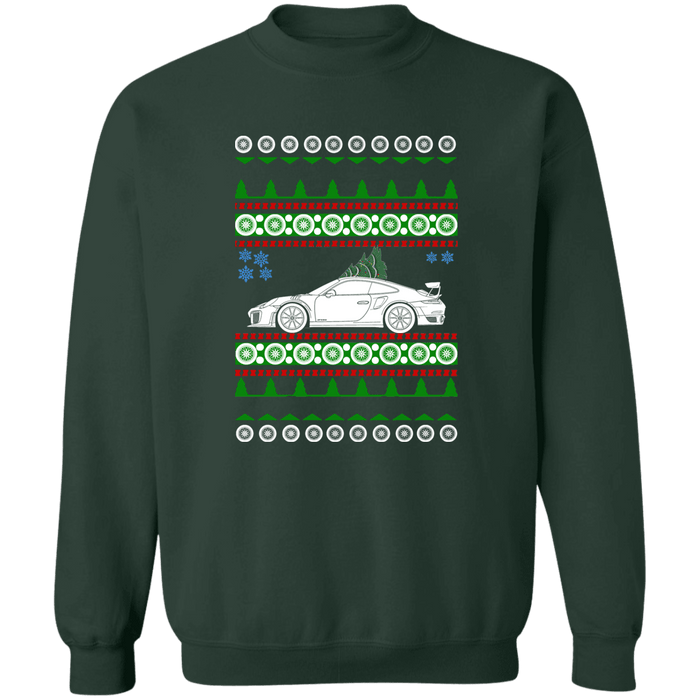 German Car like a 991 GT2RS 911 Ugly Christmas Sweater Sweatshirt