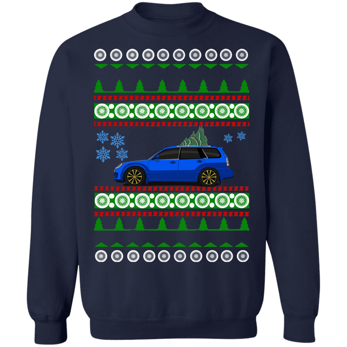 Japanese Car Forester STI Ugly christmas Sweater