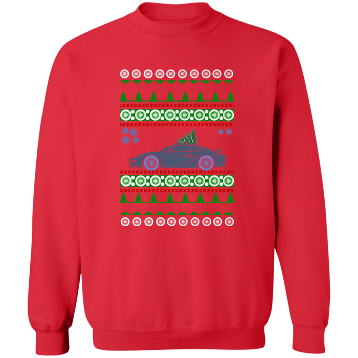 German car like a Cayman GT4 RS Ugly Christmas Sweater Sweatshirt