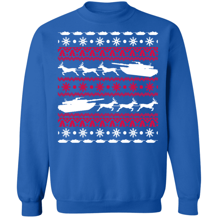 Military Tank Ugly Christmas Sweater