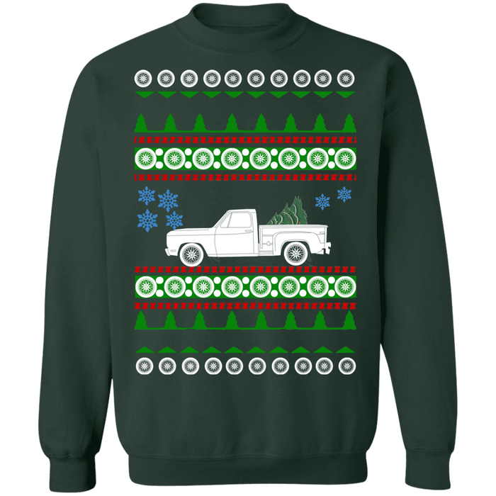 American Truck Like american car or truck like a  1981 Step Side Ram Ugly Christmas Sweater Sweatshirt