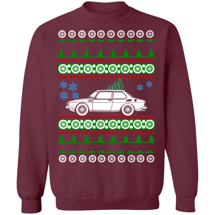 1973 Saab 99 ugly christmas sweater sweatshirt