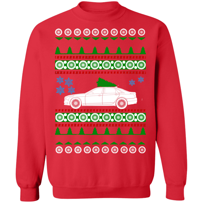 Car Ugly Christmas Sweater Cadillac CT-6 sweatshirt