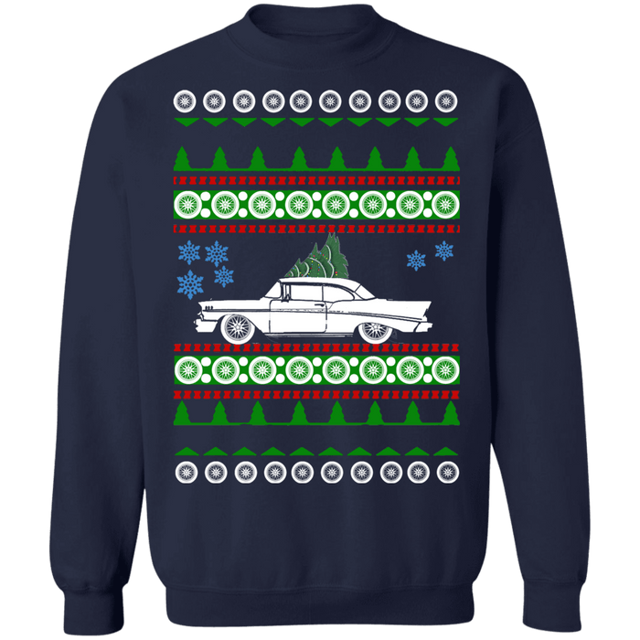 Chevy Bel Air 1956 Ugly Christmas Sweater