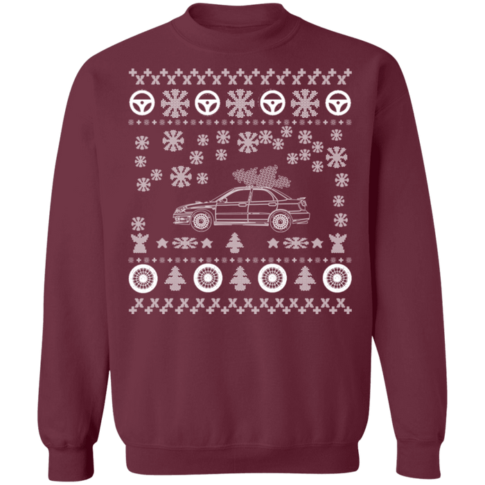 Japanese Car Hawkeye WRX STI V2 Ugly Christmas Sweater