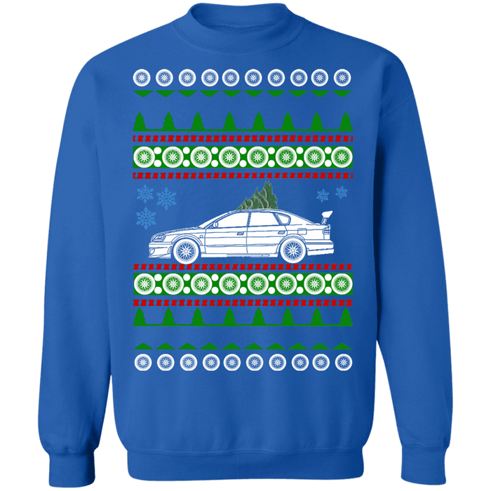 Car like a  Japanese Car Legacy 3rd gen 2002 ugly christmas sweater