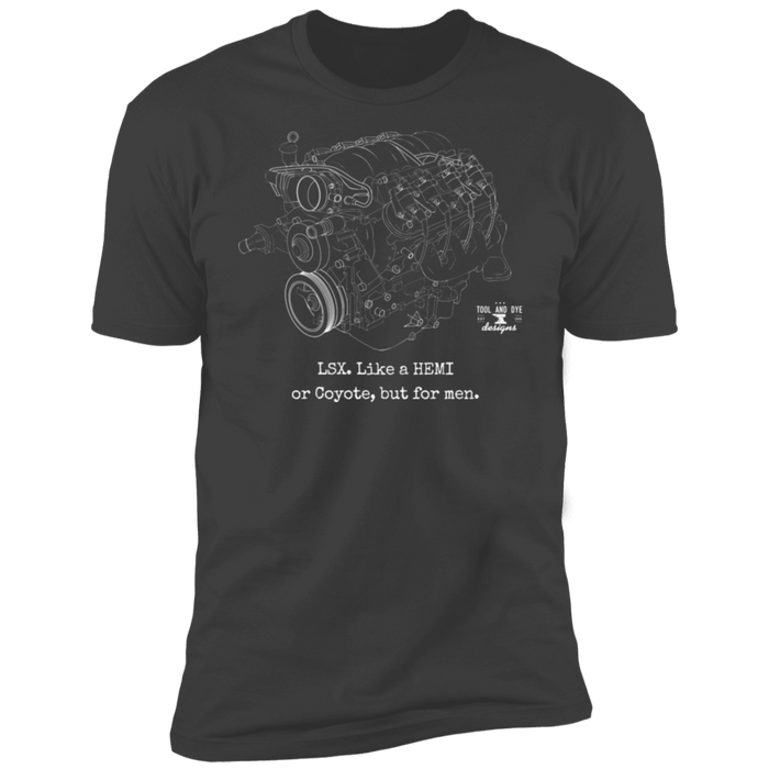 LSX Engine Series shirt like a Hemi or Coyote but for men t-shirt