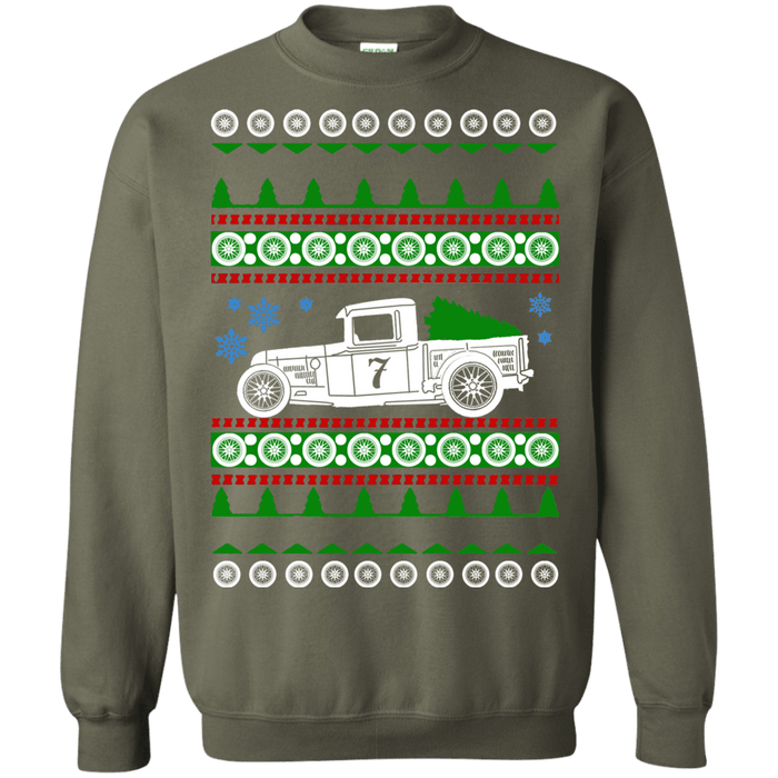 Hot Rod Truck 1932 Ford Race Car Ugly Christmas Sweater sweatshirt