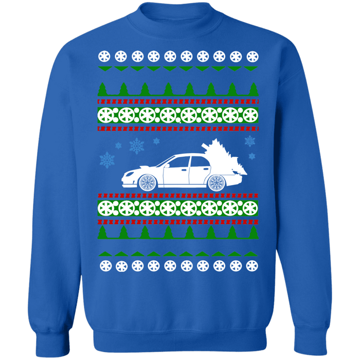 JDM car like a Hawkeye WRX STI Ugly Christmas Sweater Sweatshirt