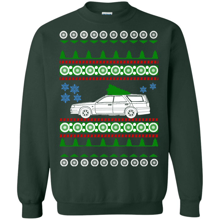 Nissan Stagea R34 Green tree ugly christmas Sweater sweatshirt