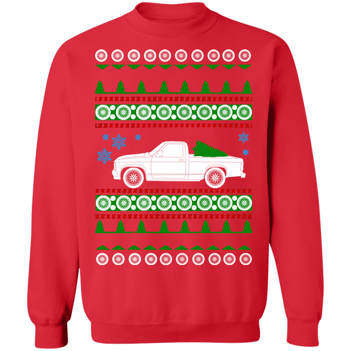 Pick Up 1987 Dakota american car or truck like a  Ugly Christmas Sweater sweatshirt