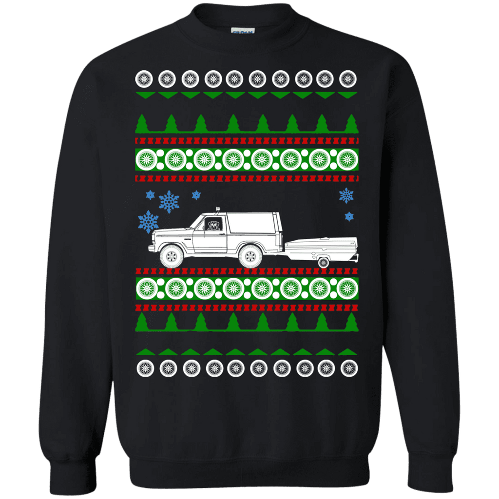 Pop-up Camper Ford Bronco II ugly Christmas Sweater sweatshirt