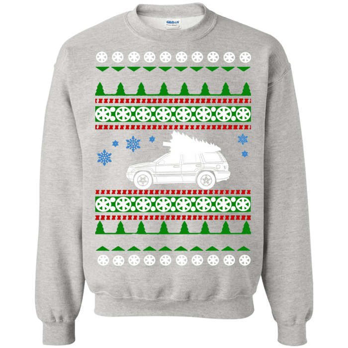 off road american vehicle like a  grand cherokee ugly christmas sweater 1999 sweatshirt